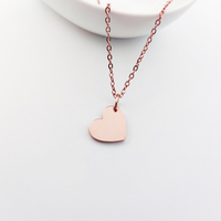 Collier Coeur Fashion Jewelry Pendentifs Charms Jewelry Collier Coeur Plaqué Or Acier Inoxydable