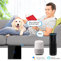 Bingoelec luxe mur maison système intelligent WiFi interrupteur de lumière verre trempé écran tactile activé et étanche commutateurs ue