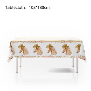 Kit de Décorations pour Fête Cheval et Poney pour Anniversaires d'Animaux de Compagnie, Incluant des Décorations de Gâteaux DIY et des Articles de Table Jetables - Product Image 4