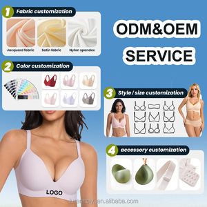 Sujetador Minimizador Personalizado, Sexy, con Relleno, Sin Varillas, Delgado, Suave, con Soporte, Anti-Caída, para Mujeres con Busto Grande - Product Image 6