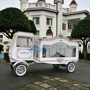 Cercueil électrique de luxe rétro blanc à basse vitesse, couleur personnalisée, voiture funéraire à vendre (acompte) - Product Image 1
