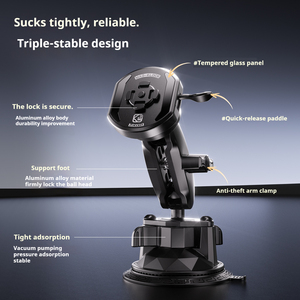 <span class=keywords><strong>Support</strong></span> magnétique pour téléphone de <span class=keywords><strong>voiture</strong></span> Kewig, rotation à 360°, ventouse, antichoc, en alliage d'aluminium, pour tableau de bord et pare-brise - Product Image 6