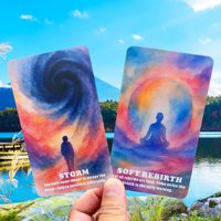 Toptan Özel Ekolojik Dostu Tam Renkli Baskılı Kağıt Ruh Kızılçak Kartları Destesi 54 Adet Spiritüel Şifa Tarot Kartları OEM ODM Kart