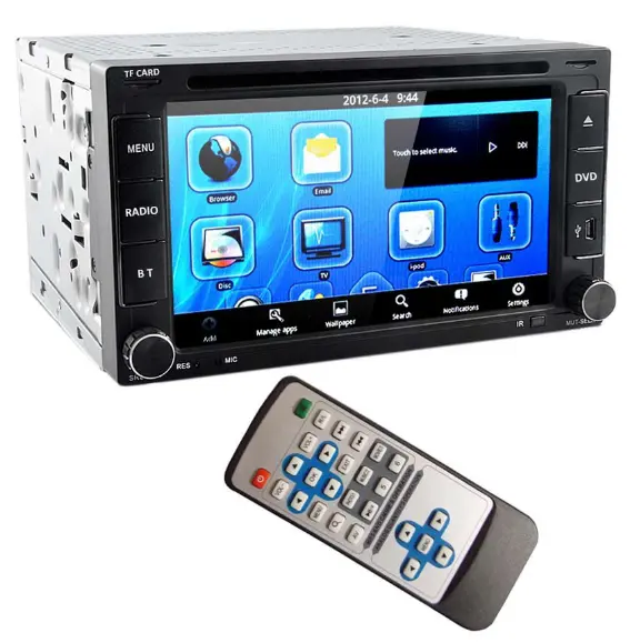 9 inç evrensel dokunmatik ekran Android araba radyo 2.5D GPS navigasyon Autoradio multimedya oynatıcı 2 Din araba ses Stereo