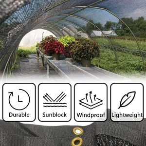 Filet d'ombrage extérieur anti-UV en maille HDPE pour jardin, pergola, patio, abri de voiture, protection solaire, serre, usage agricole - Product Image 5