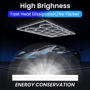 Lumières de Travail pour Lavage Auto, Inspection et Détailing, Éclairage de <span class=keywords><strong>Garage</strong></span> <span class=keywords><strong>LED</strong></span> en Nid d'Abeille Hexagonal, Lampes et Luminaires - Product Image 4