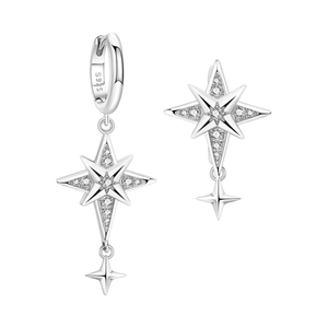 <span class=keywords><strong>Pendientes</strong></span> <span class=keywords><strong>de</strong></span> Zirconia en Forma <span class=keywords><strong>de</strong></span> Corazón <span class=keywords><strong>de</strong></span> la Serie Rosa Dulce, con Flores <span class=keywords><strong>de</strong></span> Cerezo y Margaritas, Ligeros, <span class=keywords><strong>de</strong></span> Lujo, Plateados en Plata 925 para Mujer - Product Image 5