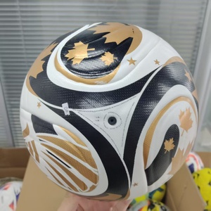 Ballon de football 2026 en PU thermocollé sans couture, taille 5, personnalisable - Product Image 1