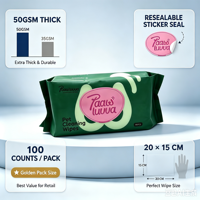 Lingettes pour animaux de compagnie avec logo personnalisé, lingettes humides pour chat et chien, lingettes jetables pour nettoyer les pattes des animaux
