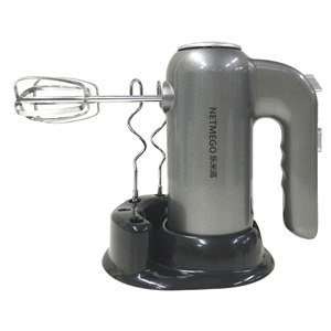 Netmego Electric Hand Mixer Silver With Base Multi Functional Baking Cream Whisker 110V 240V - Product Image 3