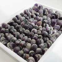 Mini-geode d'améthyste du Brésil, spécimen minéral, sablée à la main, décoration Feng Shui pour la maison