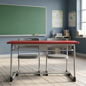 Bancs et pupitres scolaires 2 places FinePunch FP-DC-MSPC-002 pour mobilier de classe - Product Image 1