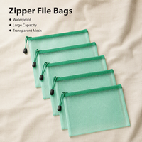 Bolsa de Archivo Transparente con Cierre, Resistente, Multifuncional e Impermeable, para Almacenamiento de Papelería y Juguetes, Venta al Por Mayor de Fábrica