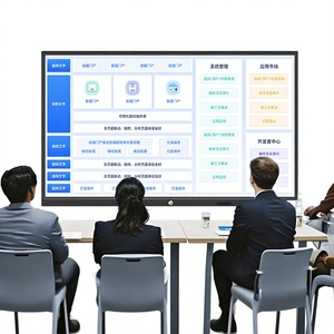 hiseeview 75/85/98 Inch high value resolution touch panel whiteboard monitor interactive room display for office equipment - Product Image 2