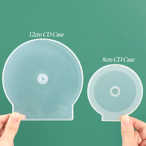 SUNSHING Multi Color 8cm Round Clam Shell <b>CD</b> Cases with Lock Ultra Slim Media Disc Boxes 12cm Double ClamShell <b>CD</b>/DVD Case - Product Image 1