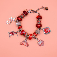 Pendentif personnalisé en acier inoxydable allié, décoration de qualité supérieure, fournisseur de conception sur mesure pour événements, bracelet à lettres grecques