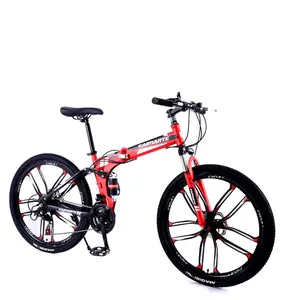सस्ती कीमत वाली साइकिल पुरुष 26 इंच फोल्डिंग साइकिल एमटीबी 20 इंच एल्यूमीनियम मिश्र धातु फ्रेम 21 स्पीड हैंडलबार चेनलेस फोल्डिंग साइकिल