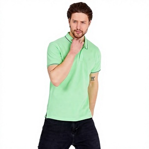 Polo de piqué popular para hombre, manga corta, informal, para golf, cuello clásico, tejido de punto suave, personalizable, talla para hombre, camiseta polo. - Product Image 1