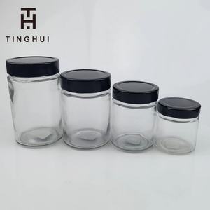 ราคาโรงงาน ขวดแก้วทรงตรงแบบ Ergo ขนาด 100 มล. 220 มล. 280 มล. 500 มล. สำหรับบรรจุน้ำผึ้ง พร้อมฝาเกลียว - Product Image 1