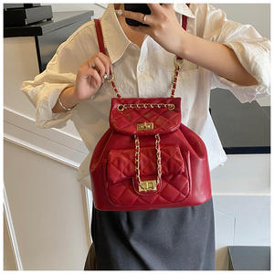 New Trends Casual <b>Simple</b> Women <b>Backpacks</b> Retro Fashion Classic Design Texture Pu Leather Ladies Small <b>Backpacks</b> - Product Image 2