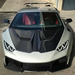 New Carbon Fiber Huracan 2014-2023 Car Modification Upgrade V Style Body Kit Front/Rear Bumper Lip Rear Spoiler for - Product Image 4