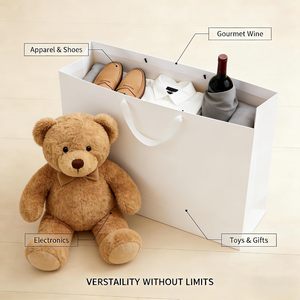 Emballage de pâtisserie biodégradable écologique personnalisé imprimé, emballage pour boissons, emballage alimentaire à emporter, vente en gros, sac en papier kraft - Product Image 4