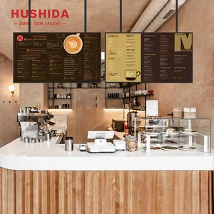 43 inch restaurant digital menu board android wall mounted kiosk touch screen digital menu board coffee shop