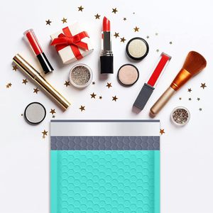Teal Opaque Padded Bubble Mailers, Self-Seal Waterproof Shipping Envelopes for Jewelry, Cosmetics and Small Business <b>Packaging</b> - Product Image 4