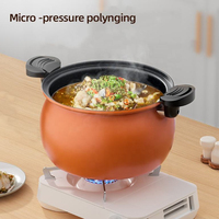 Casserole à pression multifonction grande capacité 28 cm, antiadhésive, casserole à soupe, casserole en fonte, micro-casserole à pression