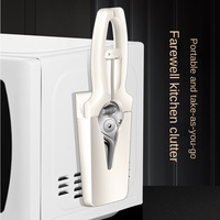 Ciseaux de cuisine multifonctionnels magnétiques en acier inoxydable avec retour automatique 20,5 cm