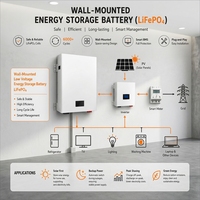 Batterie LiFePO4 murale 5-10kW pour système de secours solaire domestique hors réseau – Vente directe usine