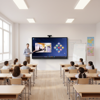 Neuer Bestseller 75 Zoll Interaktiver Touchscreen-Fernseher mit USB & Serieller Schnittstelle für Schule Büro Geschäftsnutzung