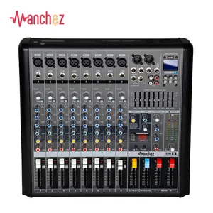 Manchez MT-8 alta calidad BT 8 canal DJ mezclador de audio USB interfaz de consola MP3 karaoke mezclador profesional