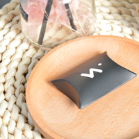Boîte à oreiller de luxe personnalisée avec logo, petite taille, pour accessoires, bonbons de mariage