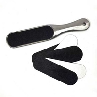 Lime à pied remplaçable en acier inoxydable pour le nettoyage et l'épluchage des pieds de pédicure de haute qualité avec logo personnalisé en gros