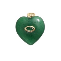 Collier Pendentif Délicat Personnalisé en Pierre Précieuse Sculptée à la Main, Motif Fleur, Cœur, Poisson, Tendance et Créatif, Vente en Gros Naturelle pour Femmes