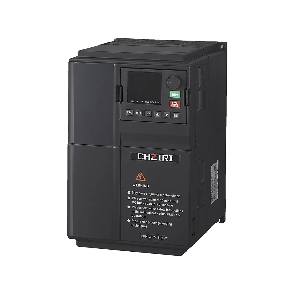 CHZIRI 3PH 360V-440V 5.5kW dönüştürücü indüksiyon motor hız kontrolü en iyi vfd invertör