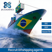 Transporte Marítimo Profesional a Brasil, Agente de Envío Puerta a Puerta DDP, Logística de Carga, Transitario, Envío FBA, Exportación