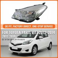 Phares avant de voiture pour Toyota Yaris Vitz 2012-2014 81130-52D70 81170-52D70