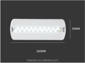 Luz LED de salida de emergencia contra incendios IP65 LED Emergencia 3 horas Batería recargable Lámpara de mamparo con Pictograma para salir - Product Image 5