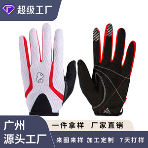 Jump Cycling Gloves <b>Long</b> Finger Breathable Lightweight With Non <b>Slip</b> Palm For Spring Summer Riding - Product Image 3