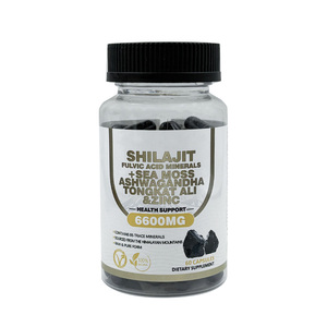 Cápsulas de Shilajit de Marca Privada OEM, Ashwagandha, Shilajit, Rhodiola Rosea, Panax 8 1 Complex, Suplementos Antioxidantes de Belleza - Product Image 1
