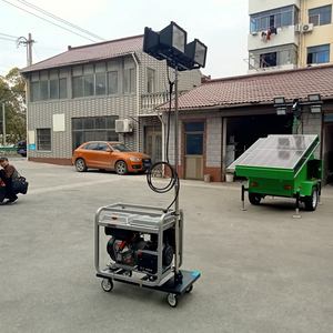 휴대용 수동 리프팅 폴 디젤 발전기 차량 조명 램프 포함 - Product Image 4