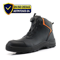 Sepatu Keselamatan Kulit Berkualitas Tinggi untuk Pria, Sepatu Kerja Konstruksi dengan Bagian Atas Kulit dan Sol Keraft
