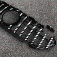 Applicable aux Mercedes-Benz CLS Classe W219, grille centrale à barres horizontales, noir argenté, début 04-08, fini 09-11