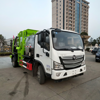 Camion de collecte des déchets de cuisine robuste 6000L 4x2, véhicule de recyclage des déchets organiques pour l'assainissement urbain