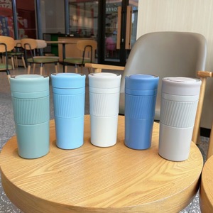 Seaygift Logo d'entreprise personnalisé 420ml en acier inoxydable thermos sous vide gobelet à café tasses avec infuseur à thé - Product Image 5