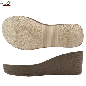 Mustang ladies sandals pu wedge sole for shoes making