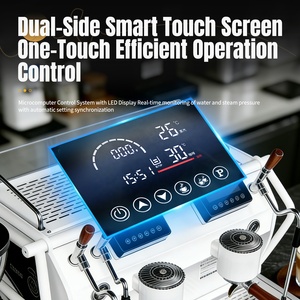 Cafetera Espresso Profesional de Doble Cabezal, Semiautomática, con Doble Caldera y Pantalla Táctil para Cafetería BS-J52 - Product Image 3