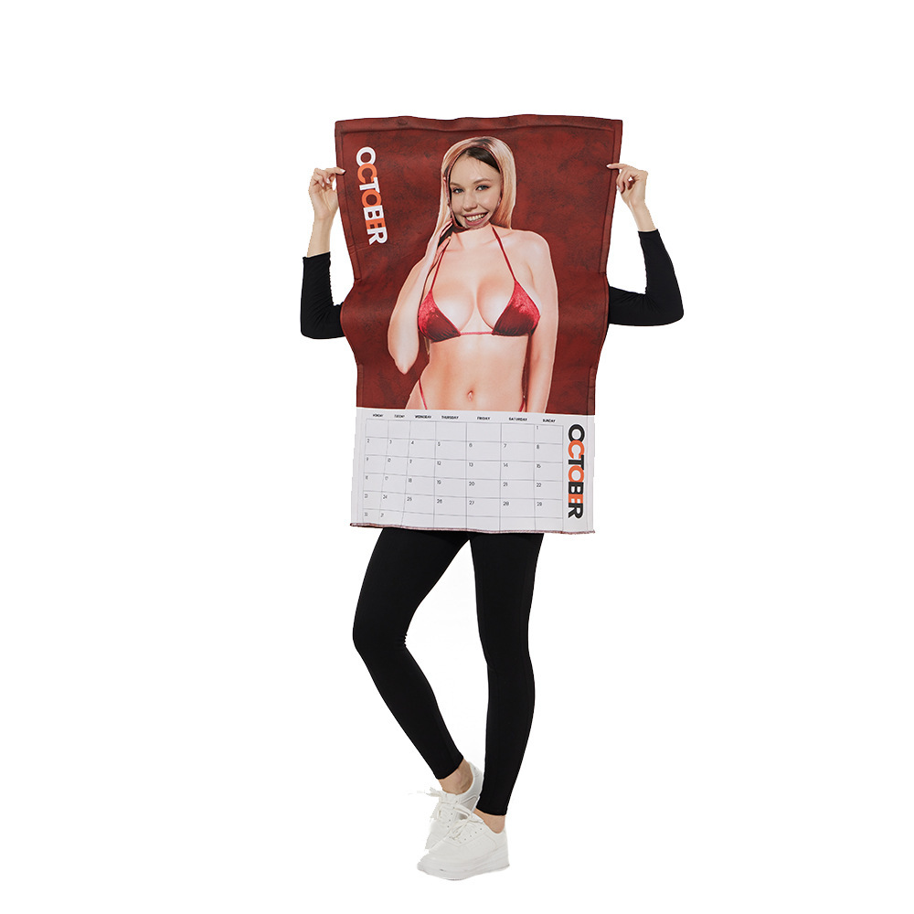 Calendar cosplay adult sexy calendar girl outfit